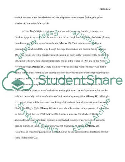 How the Movie of the Beetles is influenced in the 1960s