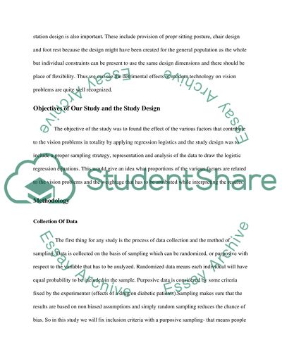 Research Methodologies Applied To Evaluate The Impact Of Modern Technology On Eyesight