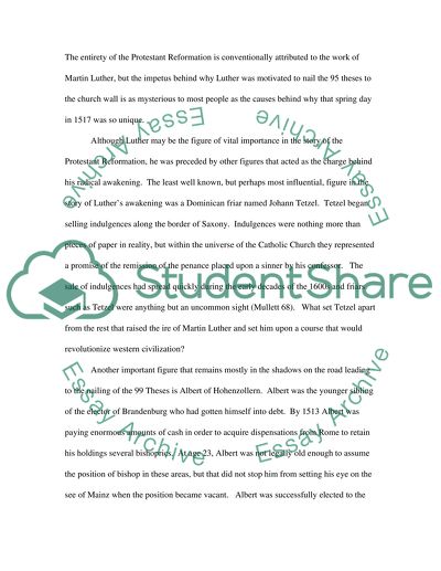 Martin Luther and the 95 Theses