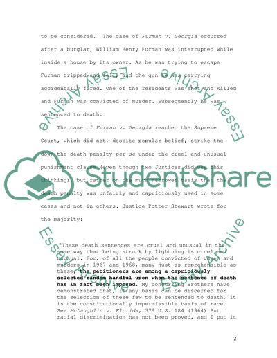 Public Opinion Regarding the Death Penalty