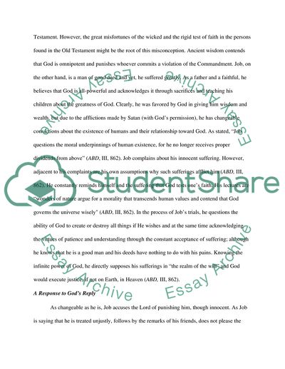 The Book of Job and Wisdom of Ben-Sira