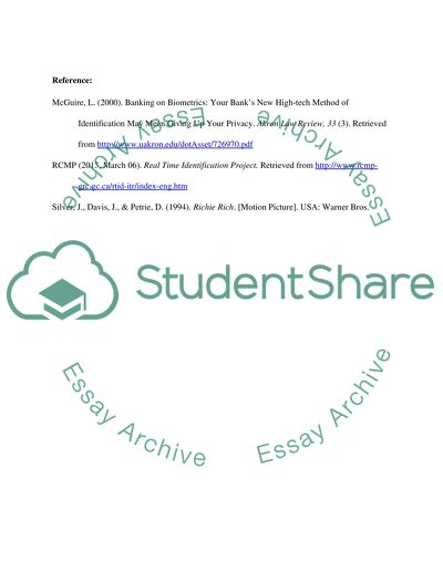 Banking on Biometrics