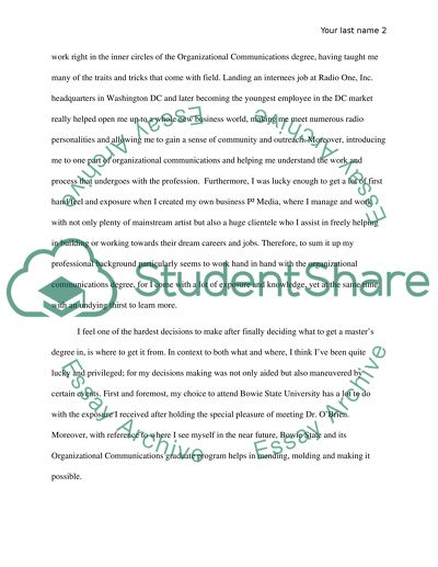 Pursuing a Degree in Organizational Communications