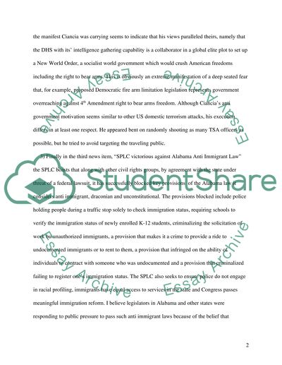 Several Acts Of Domestic Terrorism In The US