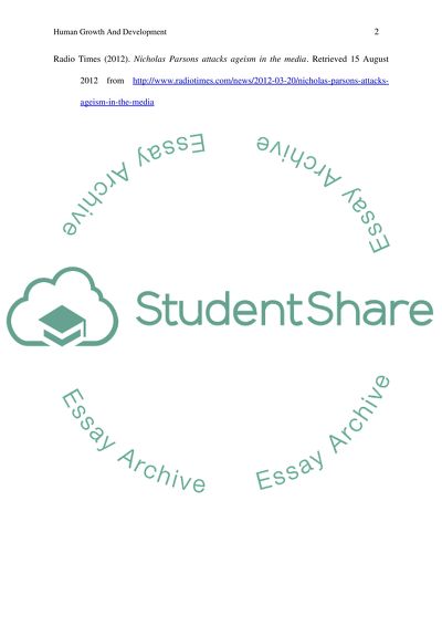 Human Growth and Developement