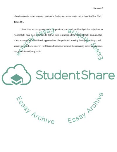 The List of Resolutions for Next Study Year