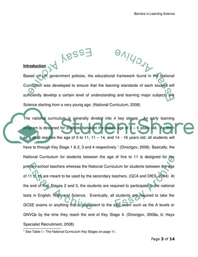 Barriers in Learning Science