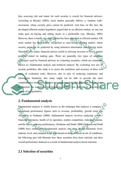 Types of Analysing Techniques Used by Financial Advisers in Evaluating Securities