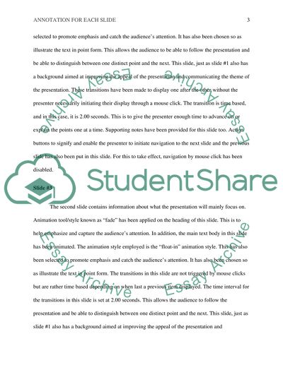 Annotation for Each Slide in PowerPoint