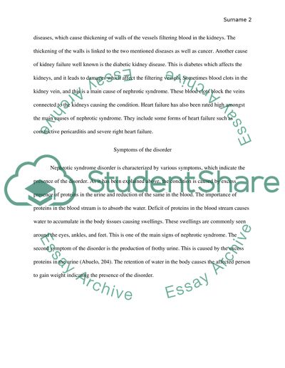 Nephrotic Syndrome/Renal Failure