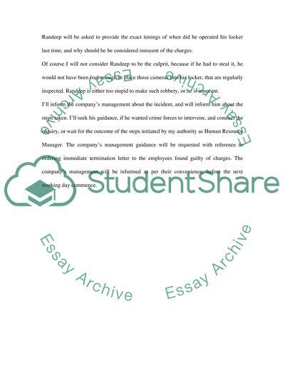 Receiving A Telephone Call From The Security Guard. Companys Security Issues