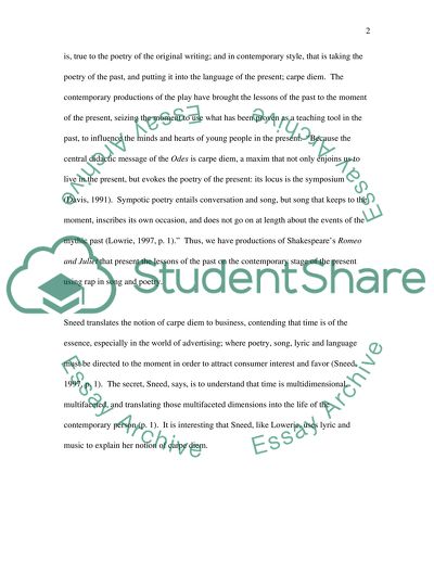 Living the Philosophy of Carpe Diem: Seize the Moment