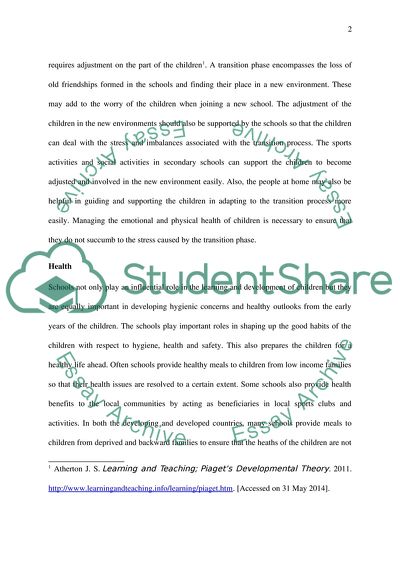 The Childhood Phase of a Person