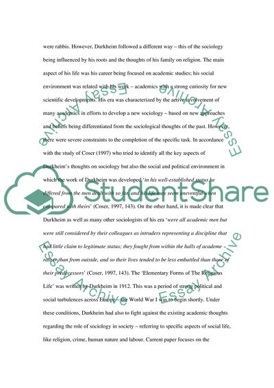 The Elementary Forms Of The Religious Life by Emile Durkheim