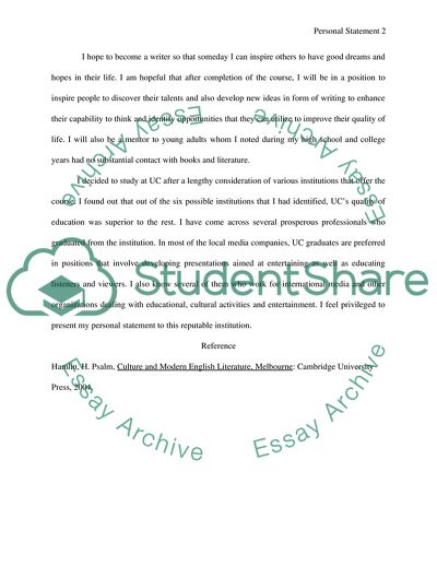 My Interest in Modern English Literature