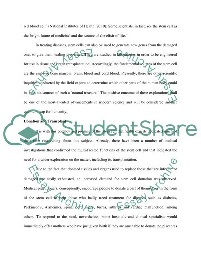 The Boon of Stem Cell Donation