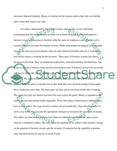 Cash flow Quadrant: Rich Dads Guide to Financial Freedom