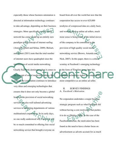 Emerging Technology -Facebooks Timeline