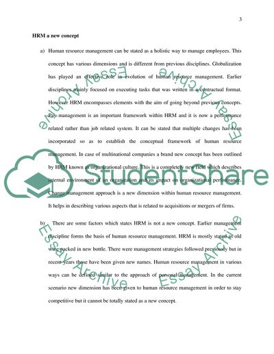 Is HRM a new concept