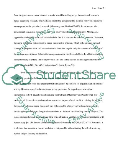 The Role and Features of Stem Cells