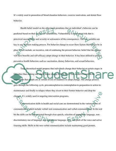 Communication in Health Setting