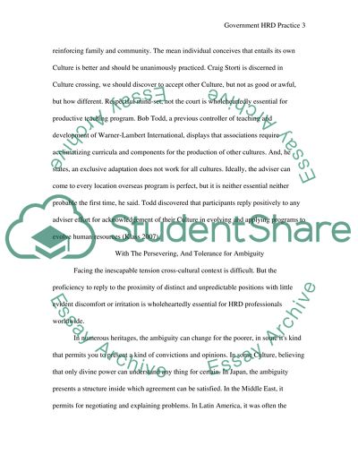 Government HRD Practice