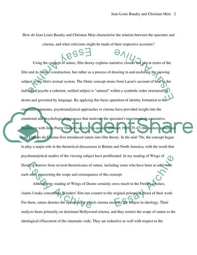 Spectator and Cinema