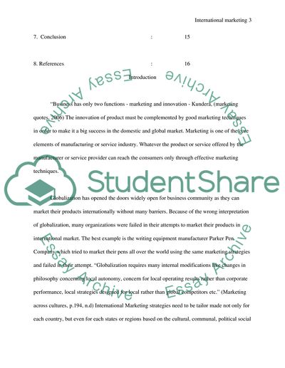 International Marketing