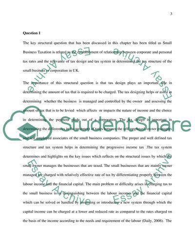 Small Business Taxation