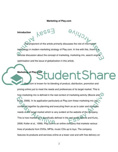 Marketing Company of Playcom