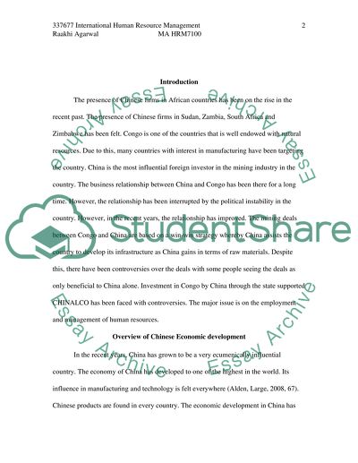 Overview of Chinese Economic Development