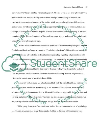 History of Psychology