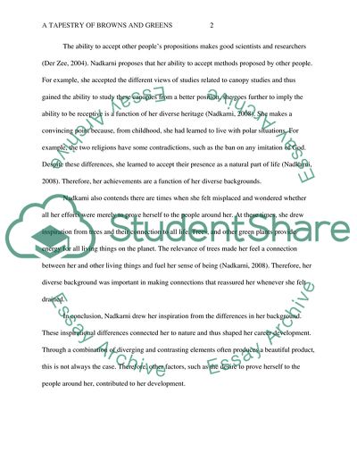 A Tapestry Of Browns And Greens