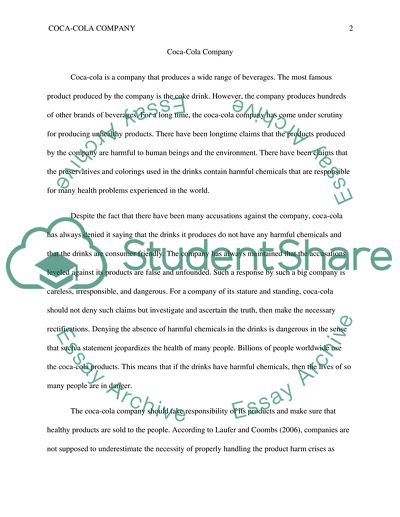 Challenges of Coca-Cola Company in Global Business Environment