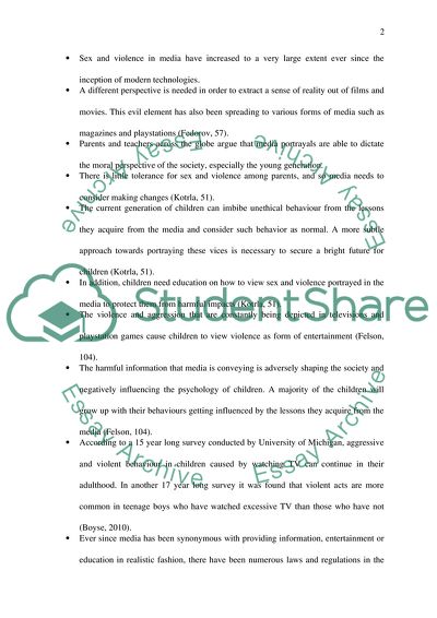 Violent On Media and Technology