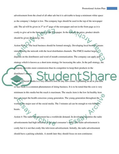 Marketing Action Plan