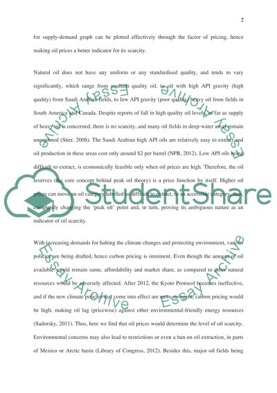 The Concept of Peak Oil