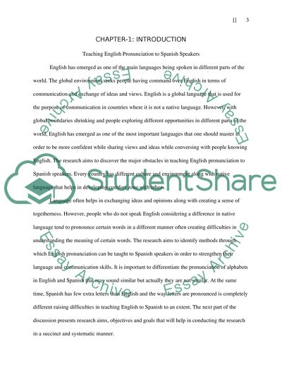 Teaching English Pronunciation to Spanish Speakers