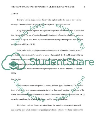 The Use of Social Tags