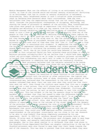 Transformations When People Go Through Some Experience