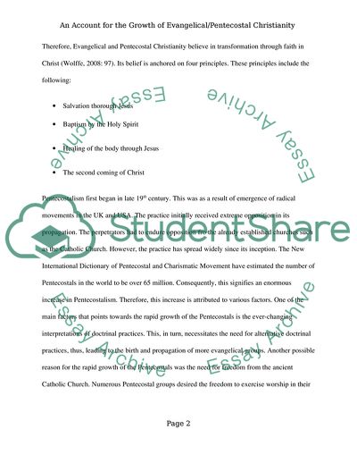 Account for the growth of Evangelical/Pentecostal Christianity in the regions: UK, USA, Latin Amercica