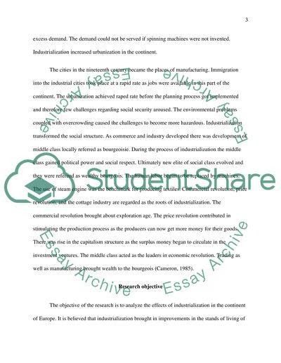 The Industrialization of Europe