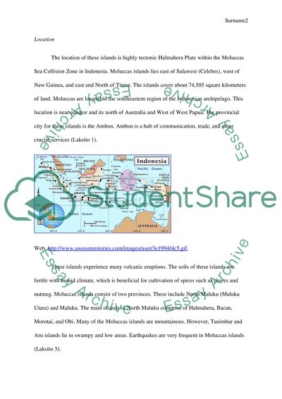 Plant Cropping in Moluccas Island