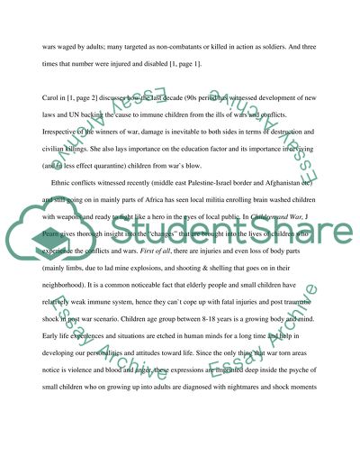 Child Exploitation in War