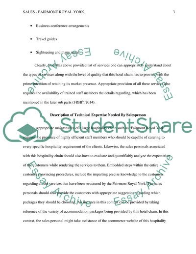 Sales - fairmont royal York