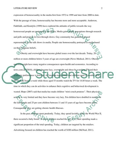 Negative Effects of Media on Children