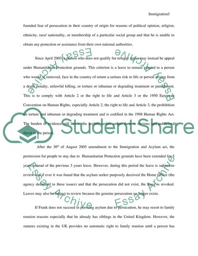 Analysis of Immigration and Asylum Act 2004