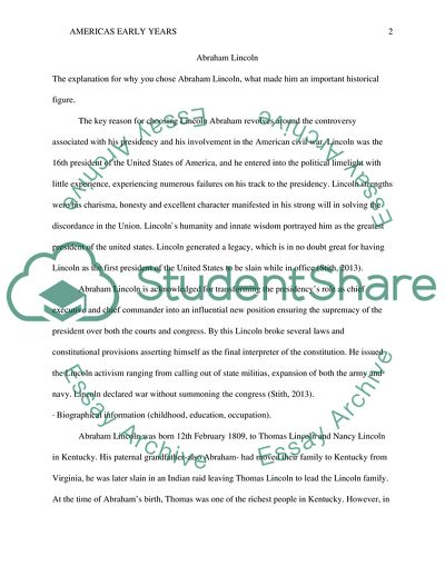 Abraham Lincoln as the 16th President of the United States of America