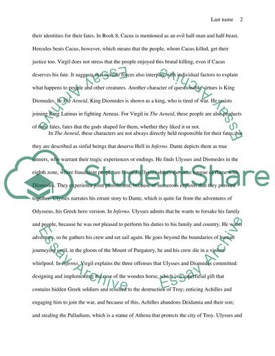 Virgil The Aeneid and Dante The Inferno