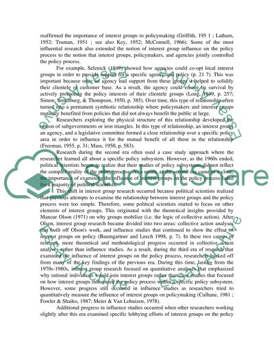 Theories of the Policy Process